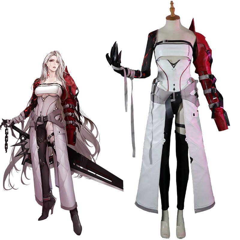 Path to Nowhere Ninety-nine PU Cosplay Costume Top Gloves Belts Set