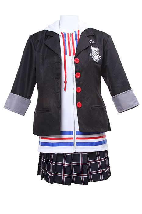 Ann Takamaki Shirt Vest Coat Skirt Cosplay Costume - Persona 5