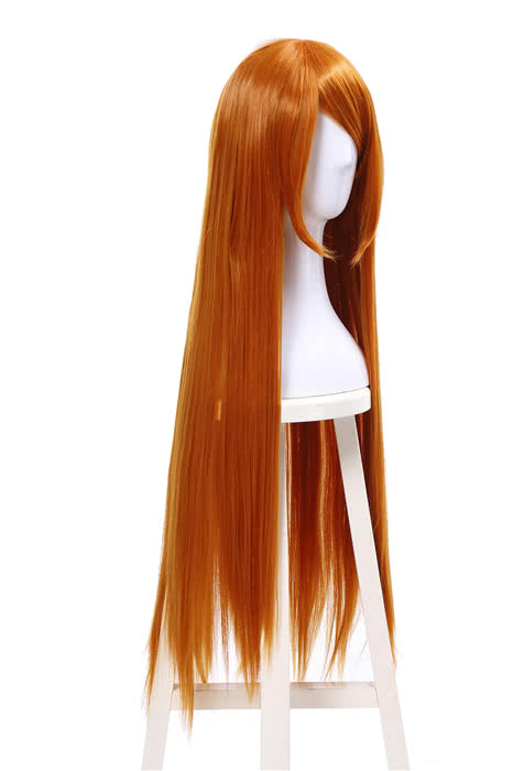Persona 5 Futaba Sakura Long Golden Straight Cosplay Wig - 65cm Synthetic High Temp Fiber