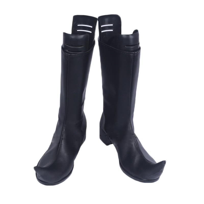 Persona 5 Joker Black PU Lace-Up Boots Cosplay Shoes for Men & Women