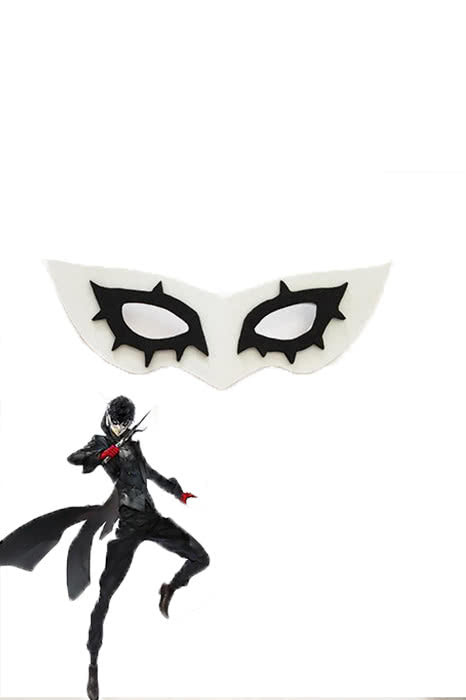 Persona 5 Joker Black and White Plastic Cosplay Mask - Lightweight