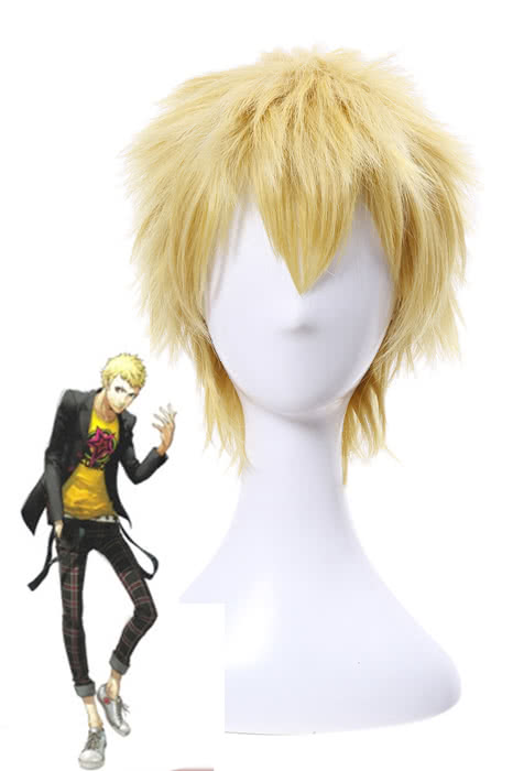 Skull Golden Short Wave Cosplay Wig - Persona 5