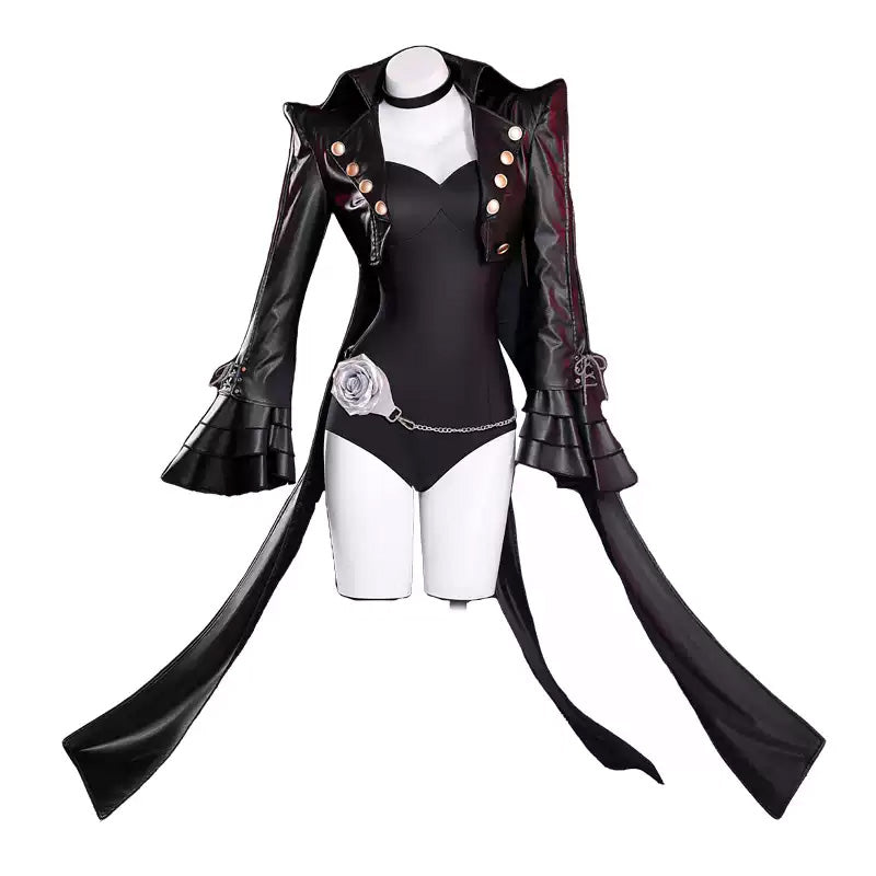 Persona 5 Sumire Yoshizawa Cosplay Costume with Leather Choker - Stretchy Fabric XS-XXL