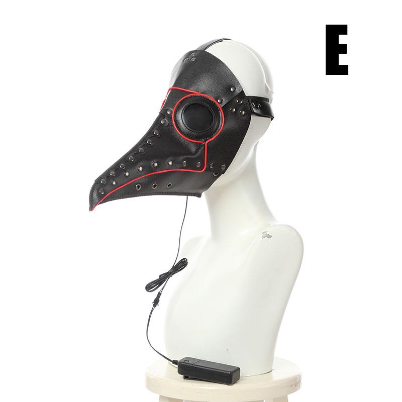 Plague Doctor Halloween Beak Mask Cosplay Prop - 5 Styles Available