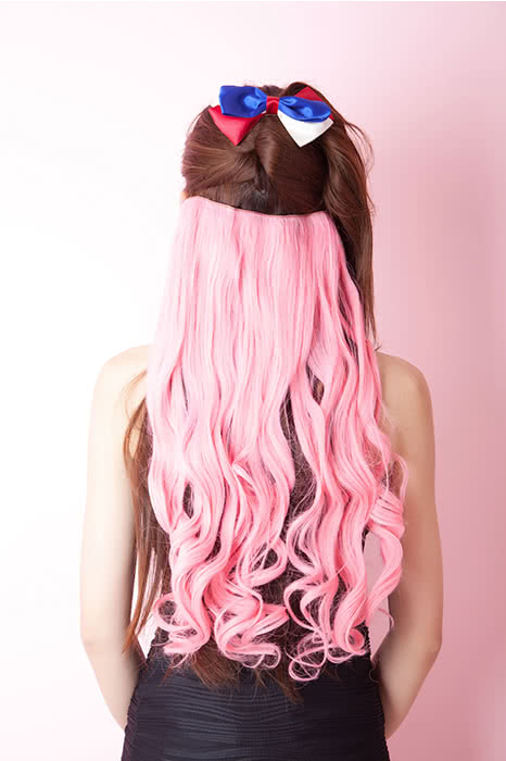 OROCOSPLAY 5 Colors Cosplay Hair Extensions - 50cm Long Curly Wave Clips