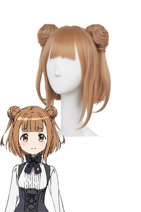 Beatrice Orange Brown Straight Cosplay Wig - Princess Principal