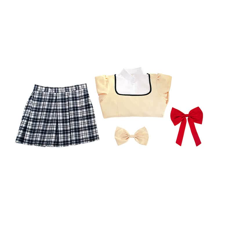 Rolecos Puella Yellow School Uniform Cosplay Costume - Puella Magi Madoka Magica