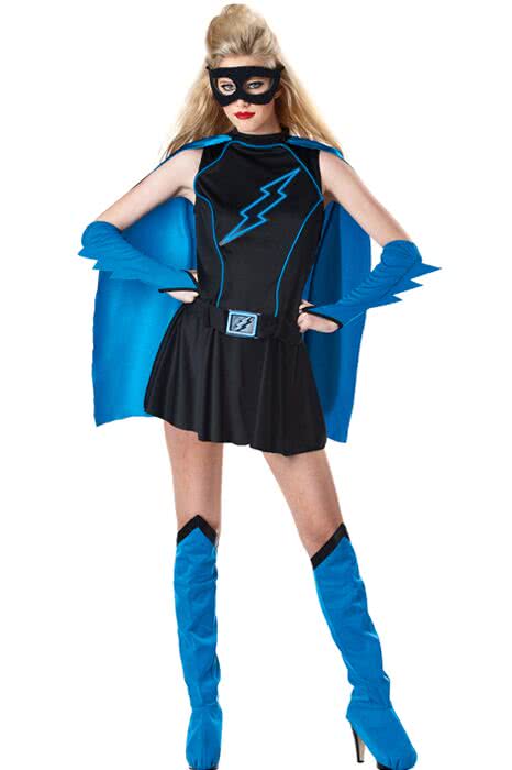Rolecos Supergirl Cosplay Costume with Cloak - DC Comics