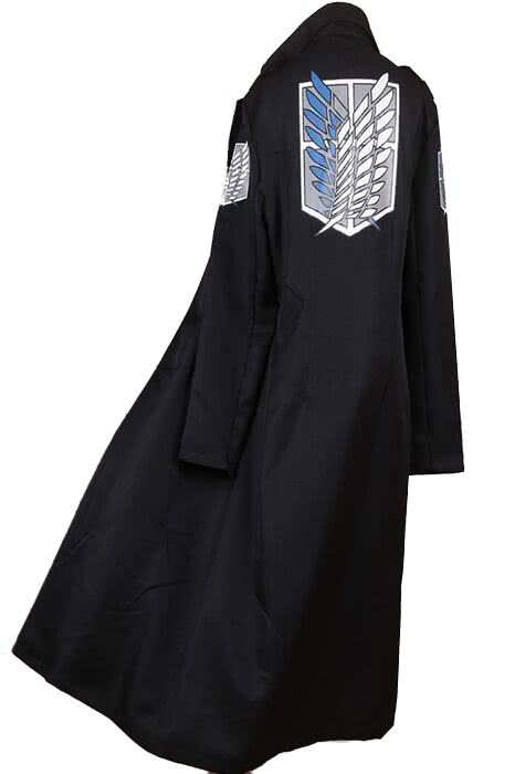 OROCOSPLAY Eren Jaeger Black Survey Corps Cloak - Attack on Titan Costume