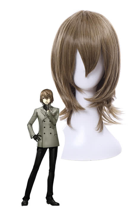Goro Akechi Short Curly Flaxen Synthetic Cosplay Wig - Persona 5