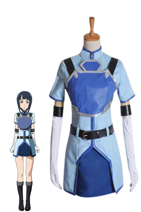 Sword Art Online Sachi Full Set Cosplay Costume - Dress Belt Gloves Breastplate