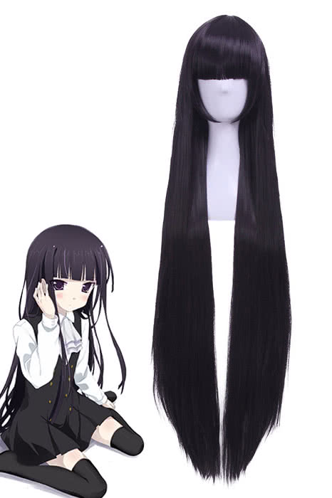Cosplay Store Shirakiin Ririchiyo Black Long Wig - Inu X Boku SS