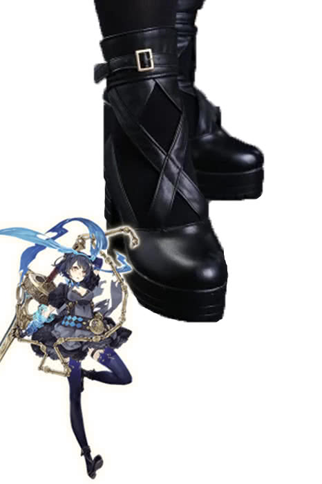 Alice Black PU Cosplay Shoes - SINoALICE Game