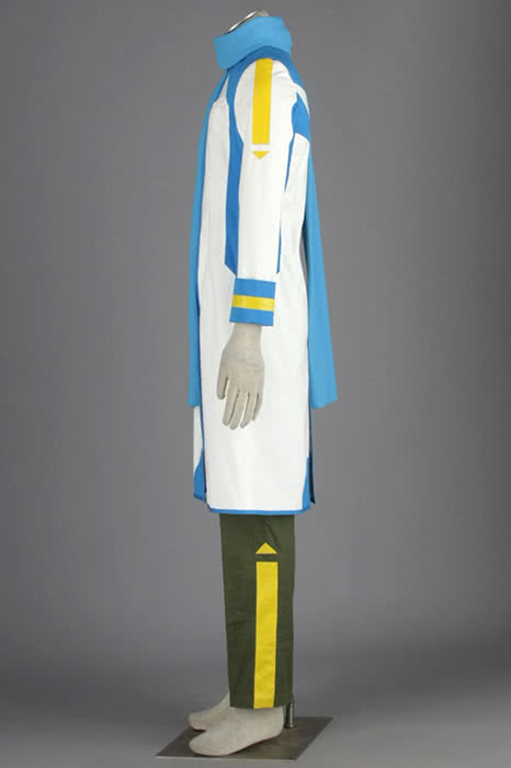 KAITO Blue Uniform Cosplay Set - Vocaloid Coat Pants Scarf Costume