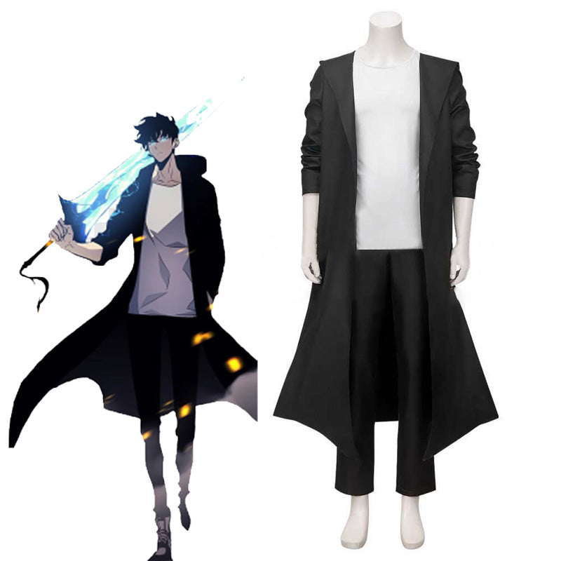 Rolecos Sung Jin Woo Cosplay Costume - Solo Leveling