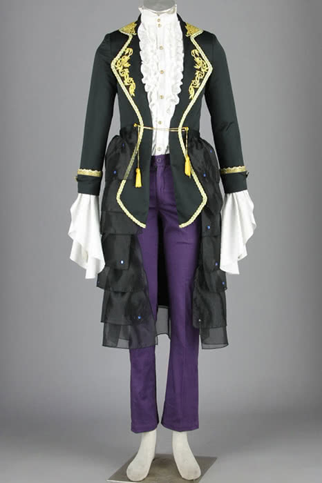 Gakupo Black Uniform Cosplay Set - Vocaloid Outfit