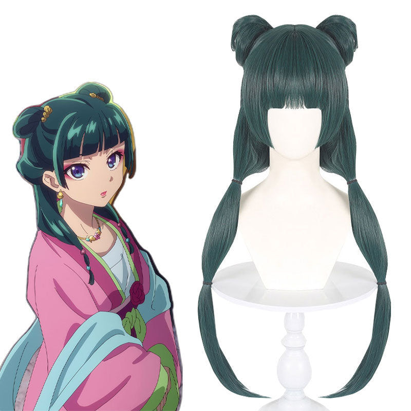 The Apothecary Diaries MaoMao Green Straight Cosplay Wig - 70cm Synthetic Hair