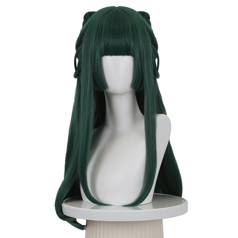 The Apothecary Diaries Maomao Dark Green Straight Cosplay Wig - 45cm Synthetic Hair