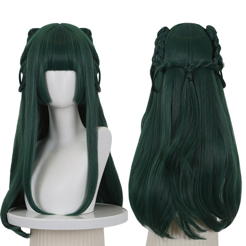 The Apothecary Diaries Maomao Dark Green Straight Cosplay Wig - 45cm Synthetic Hair