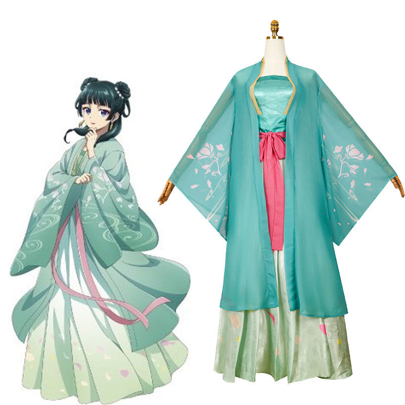 The Apothecary Diaries Season 2 MaoMao Floral Pattern Cosplay Costume - S-3XL Uniform