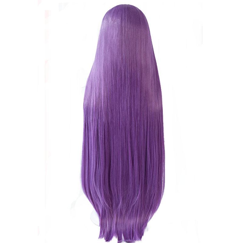 Tokyo Mew Mew Fujiwara Zakuro Purple Straight Cosplay Wig - 100cm Long Synthetic Hair