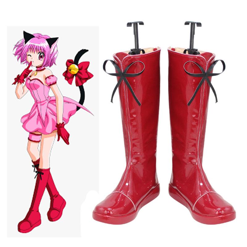 Tokyo Mew Mew Ichigo Momomiya Cosplay Shoes - Anime Maid Uniform Footwear