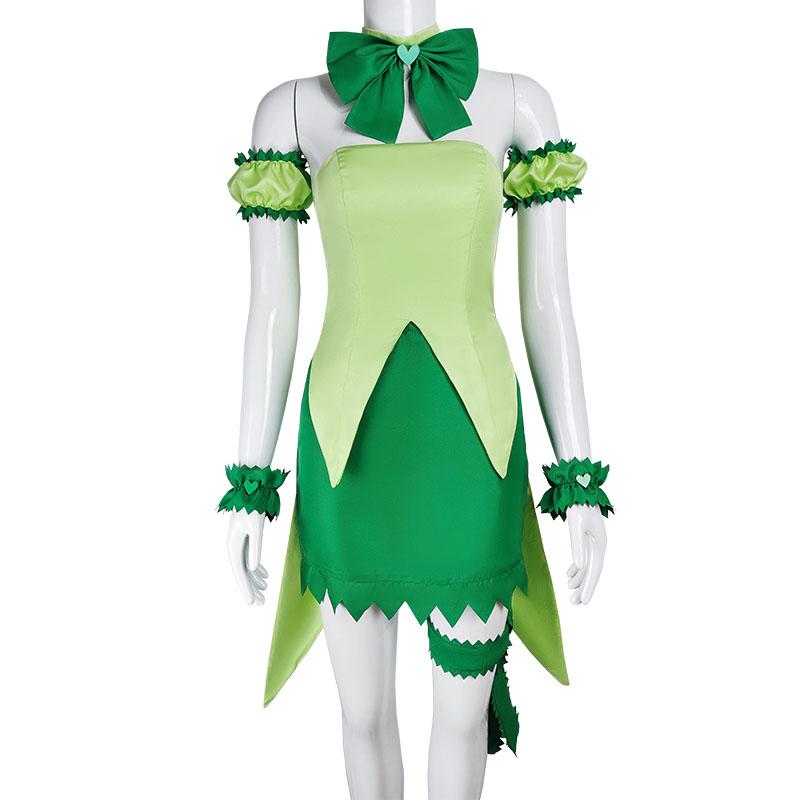 Tokyo Mew Mew Lettuce Midorikawa Dress Cosplay Costume - Anime Uniform with Bow Tie Tail