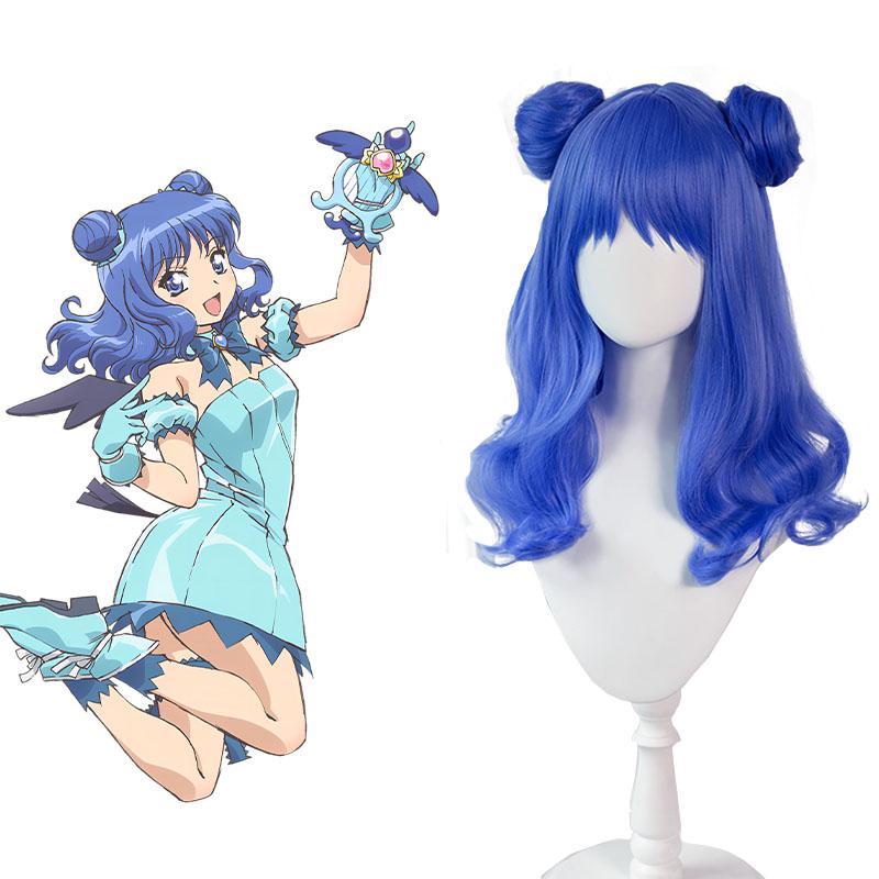 Tokyo Mew Mew Mint Aizawa Blue Straight Cosplay Wig - 70cm Synthetic Hair