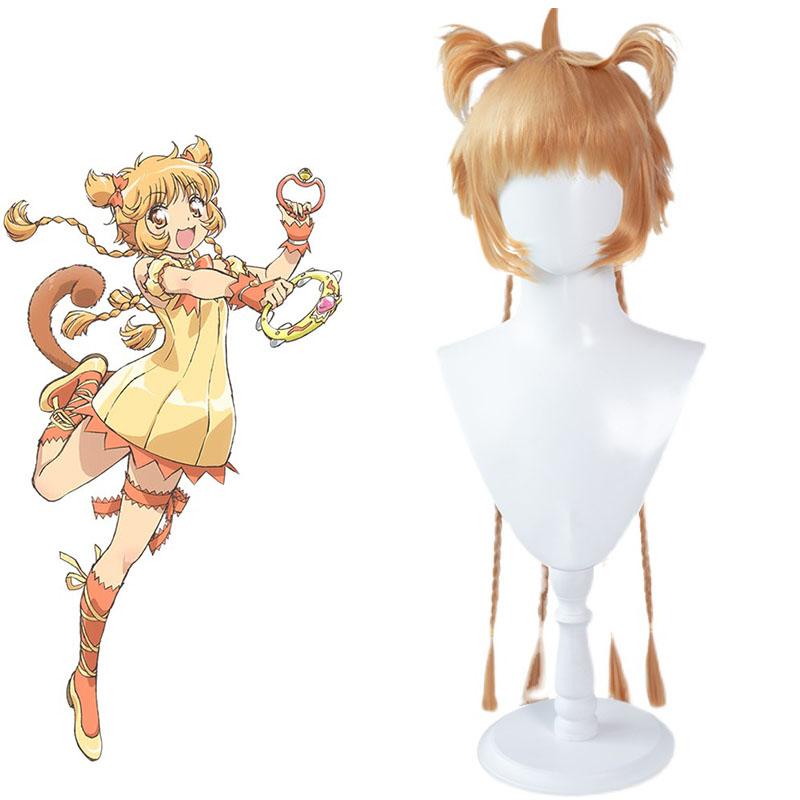 Tokyo Mew Mew Pudding Fong Yellow Straight Cosplay Wig - 100cm Long Synthetic Hair