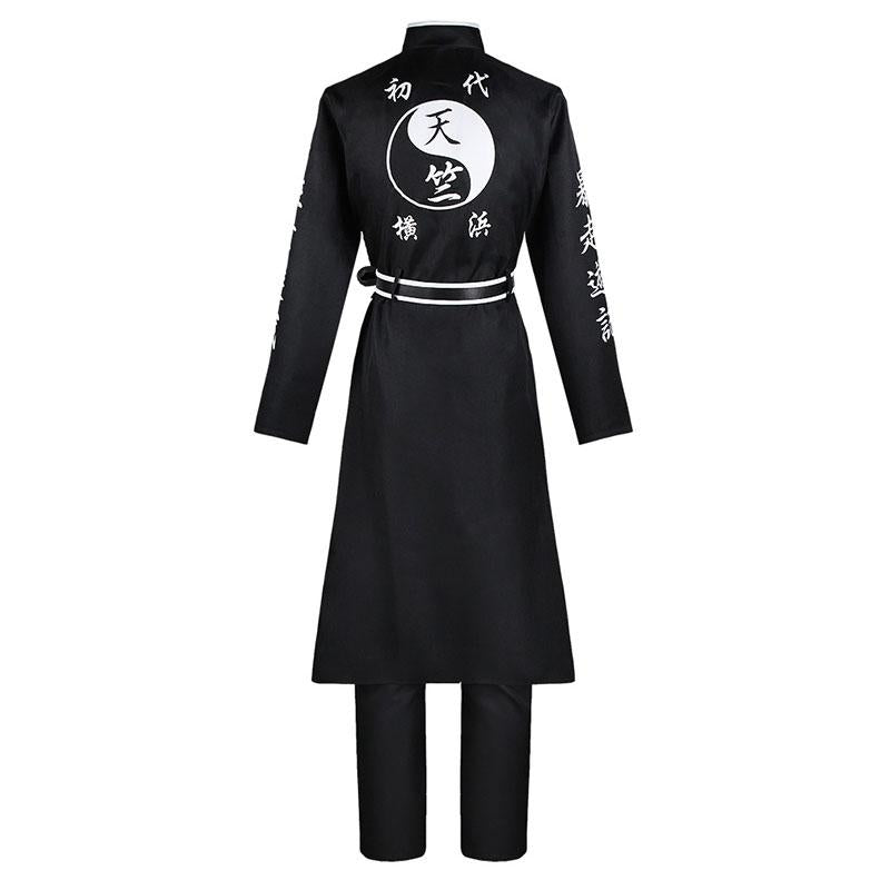 Tokyo Revengers Haitani Ran Full Uniform Cosplay Costume - Coat Pants Neckband Belt Accessories Gloves