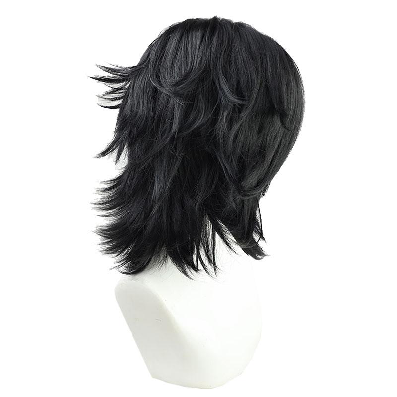Tokyo Revengers Kokonoi Hajime Black Straight Cosplay Wig - 43cm Synthetic Hair