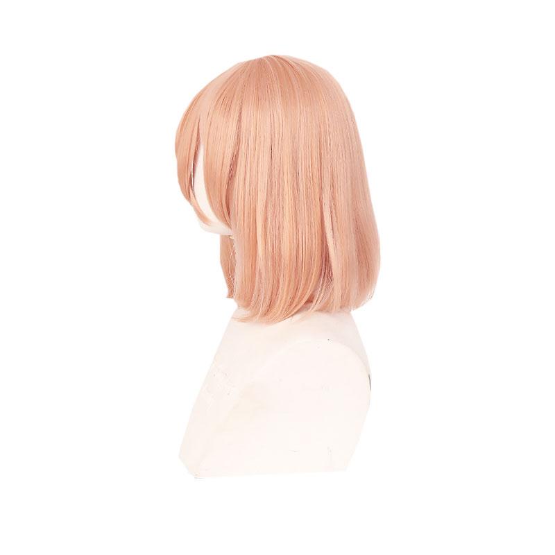 Tokyo Revengers Tachibana Hinata 45cm Long Orange Pink Straight Cosplay Wig - Synthetic Hair