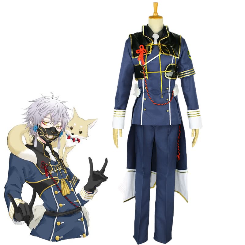 Touken Ranbu Nakigitsune Military Uniform Costume - Game Cosplay Set
