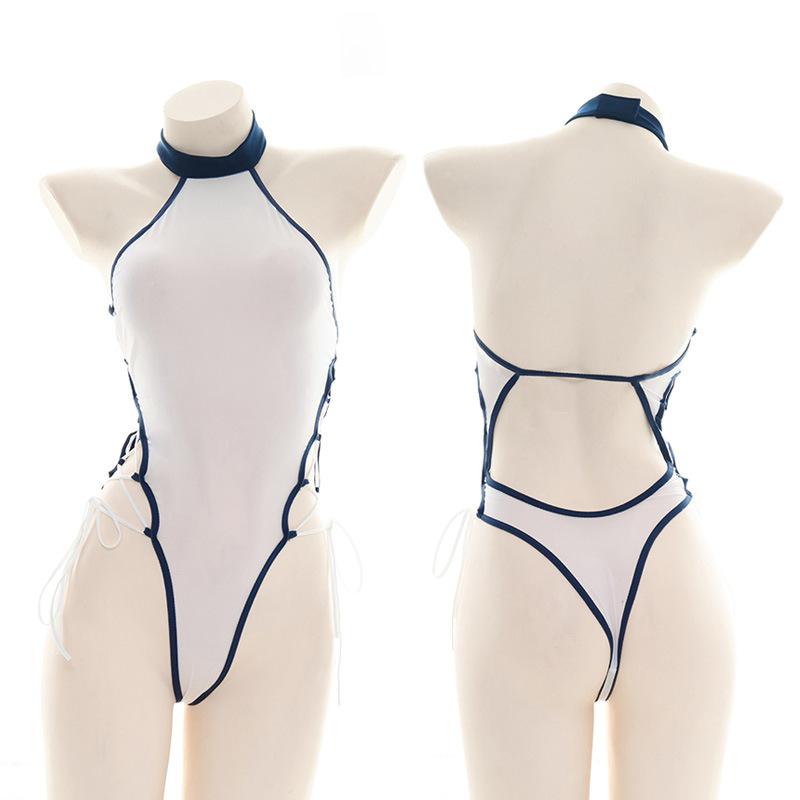 Vintage Skirt Translucent Japanese Bodysuit - Sexy Cosplay Costume