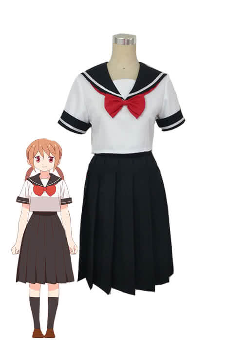 Vintage Skirt Chizuru Takano White Dress - Tsurezure Children School Uniform Cosplay