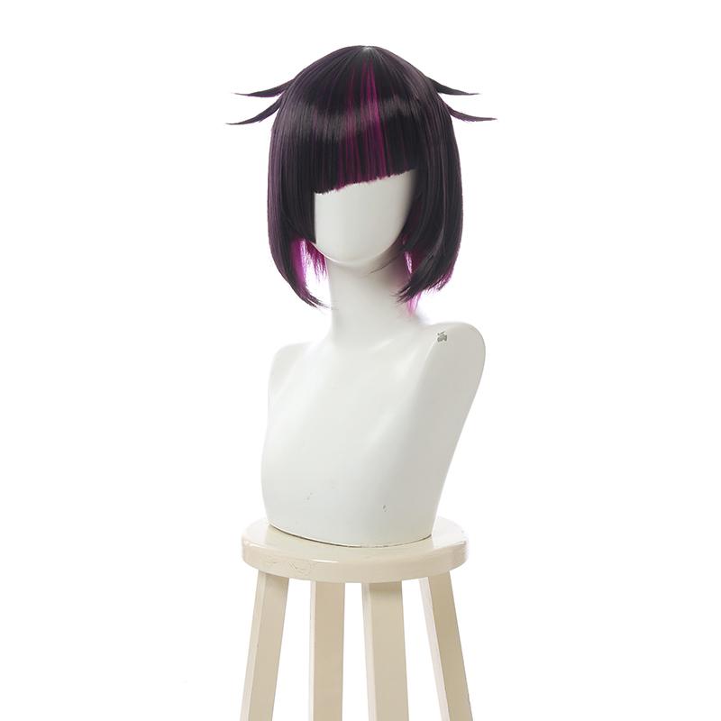 Vintage Skirt Lilia Vanrouge Black Purple Wig - Twisted Wonderland Short Cosplay