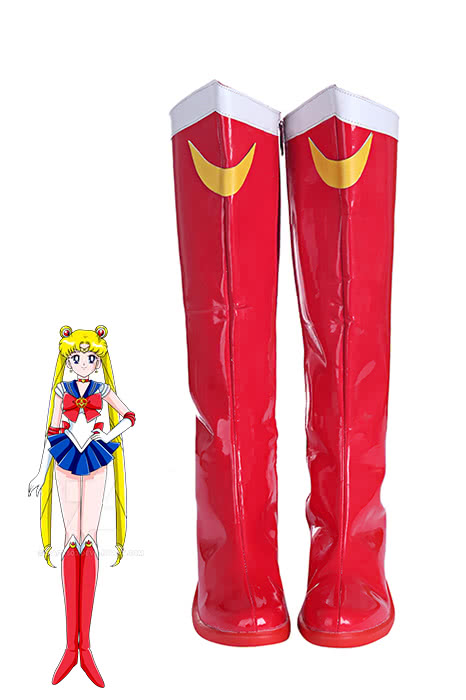 Rolecos Sailor Moon Serena Shoes - Usagi Tsukino Cosplay