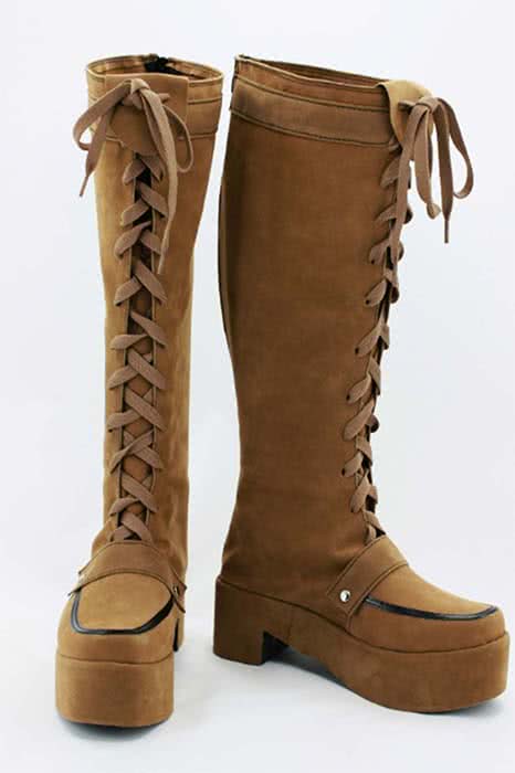 Sword Art Online Rika Shinozaki Brown Cosplay Shoes - Character Footwear