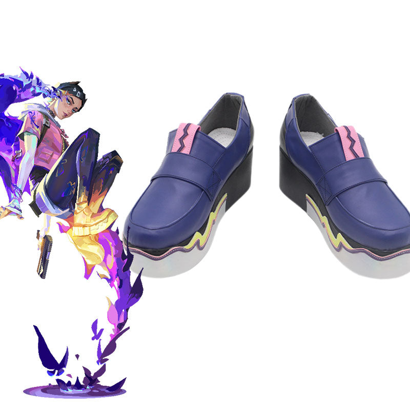 Vintage Skirt Clove Cosplay Shoes - Valorant Game Footwear