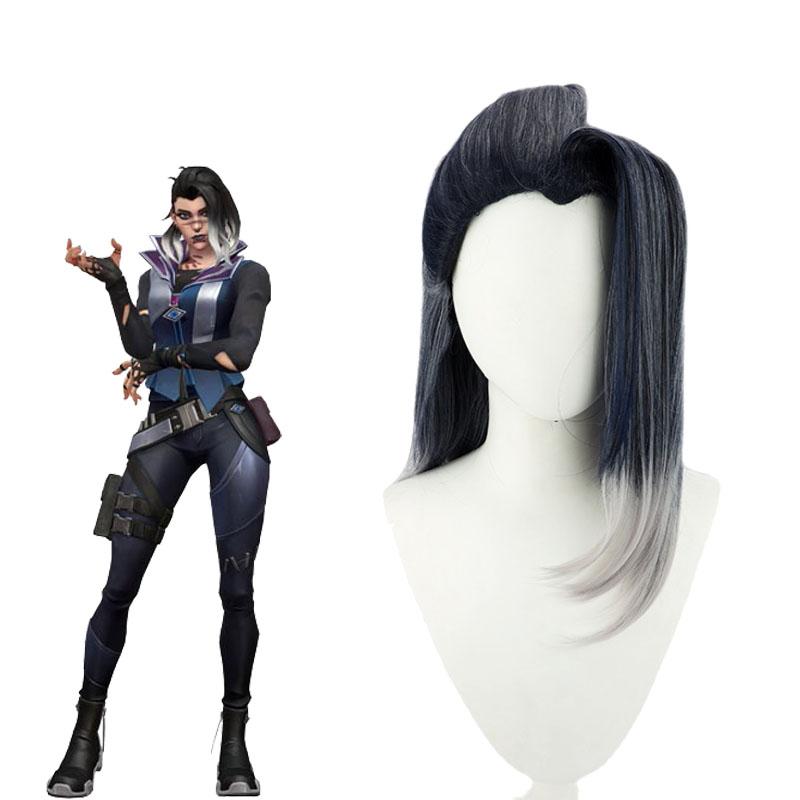 Vintage Skirt Fade Mixed Color Wig - Valorant Project A Cosplay