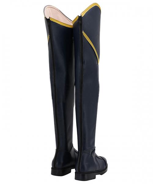 Vintage Skirt Viper Deep Blue Boots - Valorant Cosplay Shoes