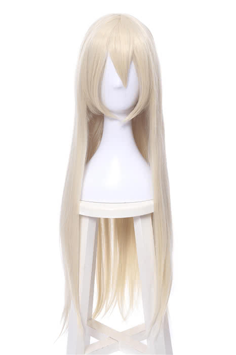 Nier Mechanical Era Yoel ha A2A Long Flaxen Cosplay Wig - 80cm Synthetic Fiber