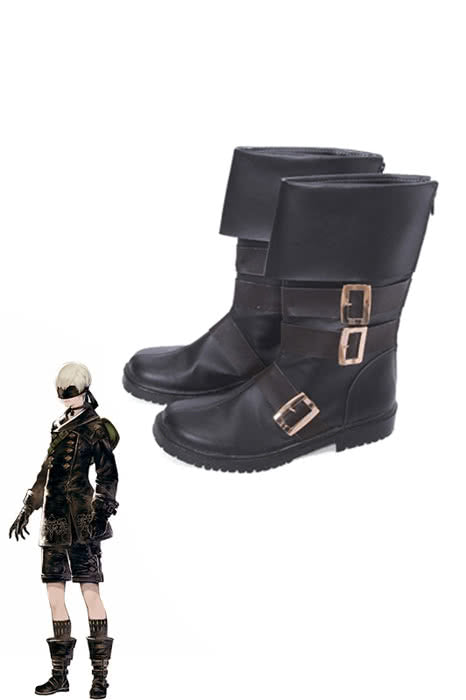Vintage Skirt Yohar 9-S Cosplay Boots - Nier Mechanical Era Game