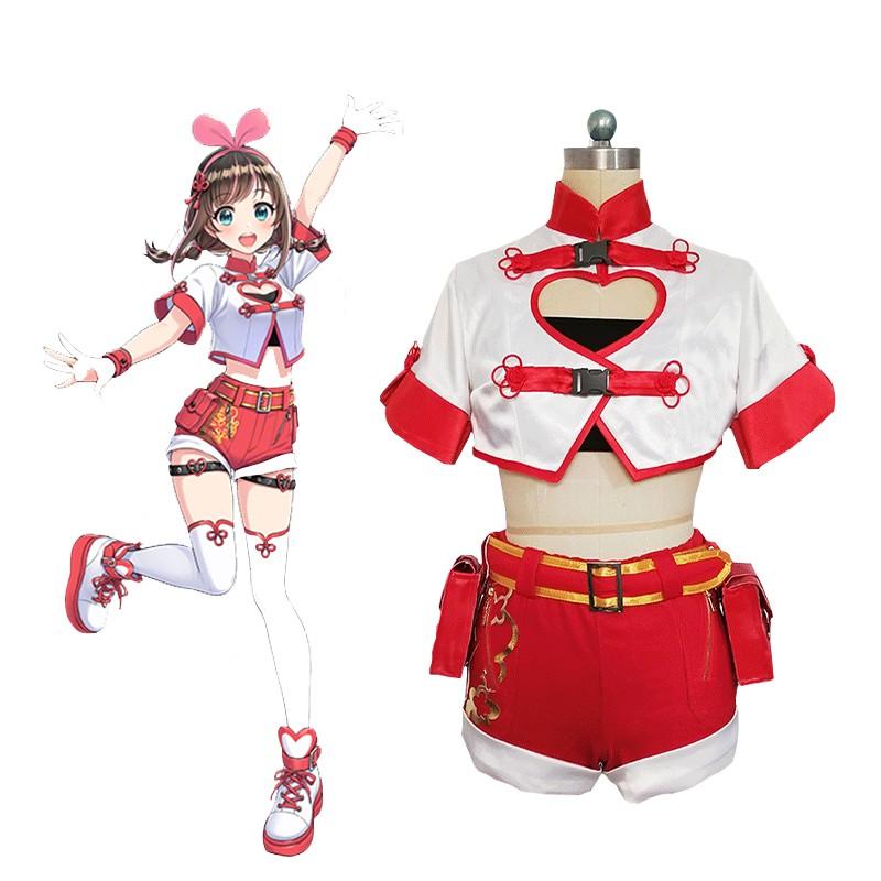 Kizuna AI Chinese Style Cosplay Set - Virtual Youtuber 3rd Birthday Live Uniform Costume