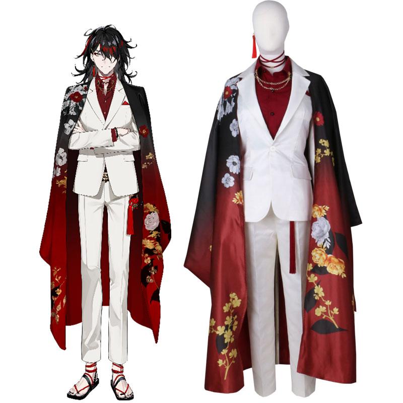 Vox Akuma Satin Cosplay Set - Virtual YouTuber LUXIEM Outfit Costume