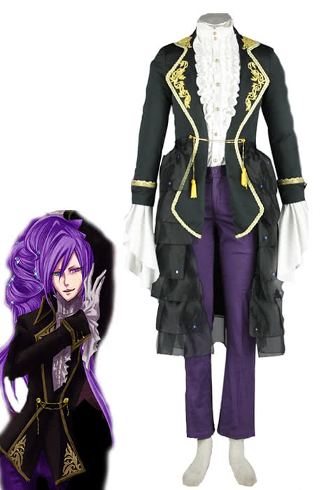 Gakupo Black Uniform Cosplay Set - Vocaloid Outfit