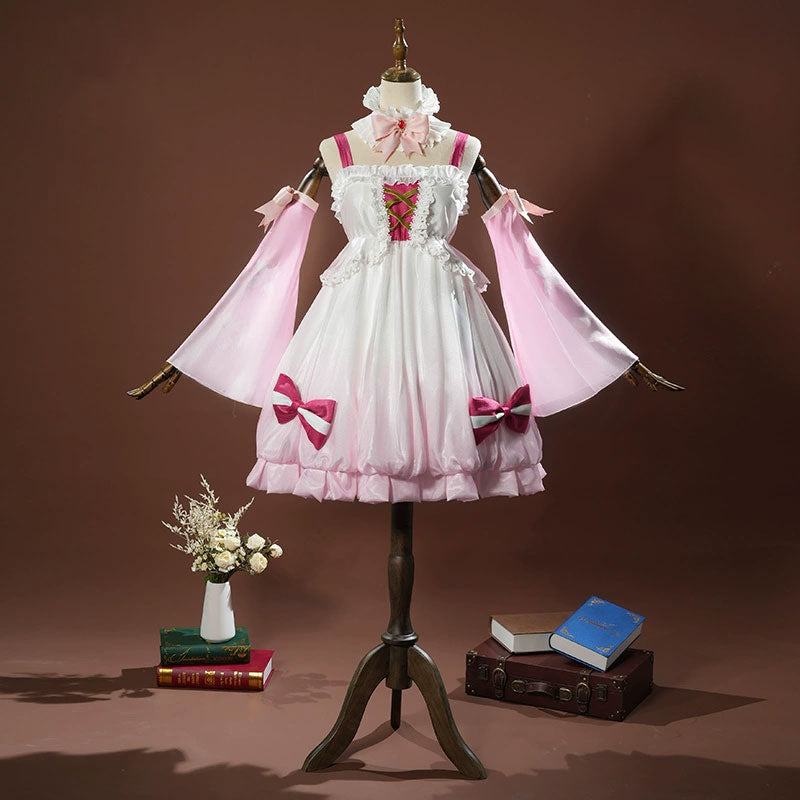 2025 Sakura Virtual Idol Sheer Dress Set - Vocaloid Cosplay Costume Sizes XS-XL