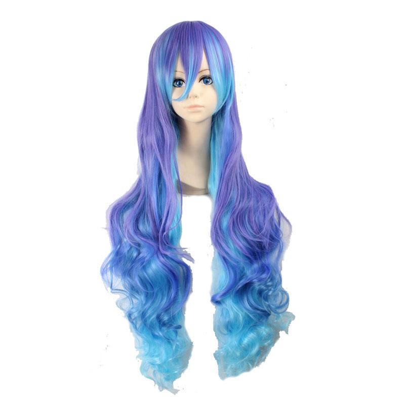 LUKA3 Long Mixed Color Curly Wig - VOCALOID Anti the Holic Cosplay Wig