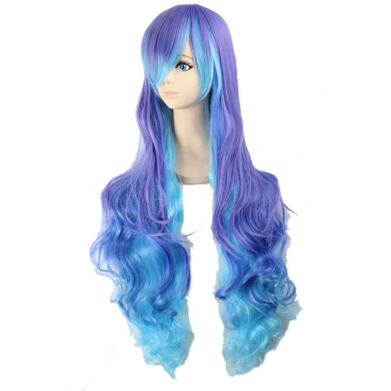 LUKA3 Long Mixed Color Curly Wig - VOCALOID Anti the Holic Cosplay Wig