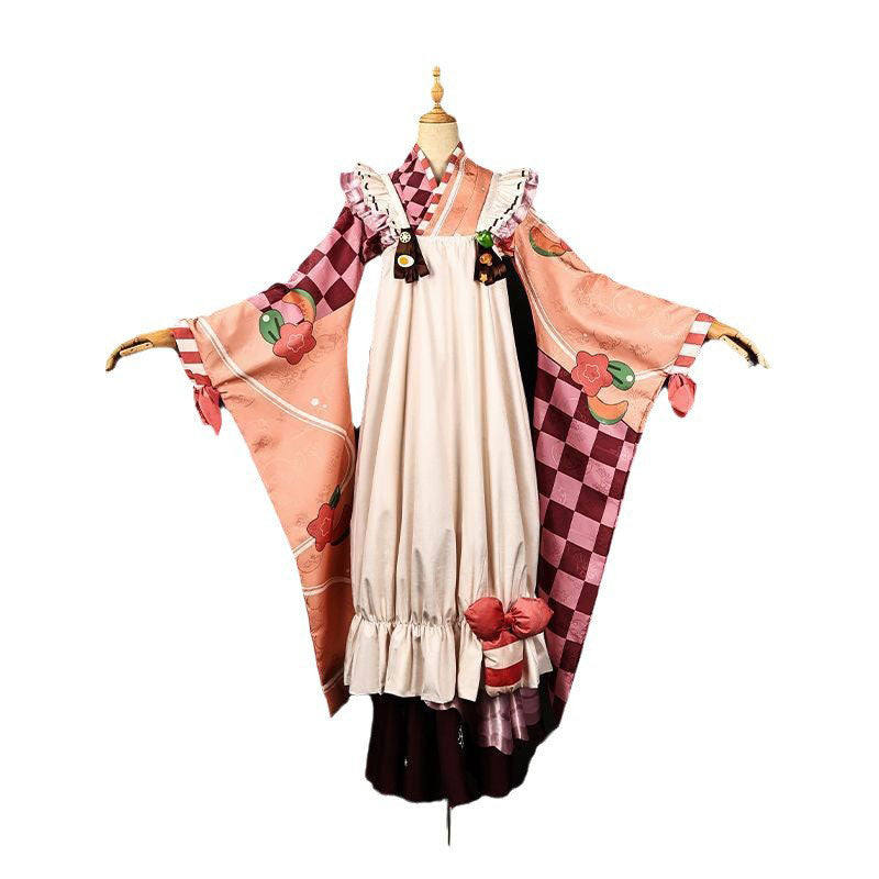 Snow Virtual Idol 2024 Adjustable Apron Cosplay Set - HD Prints 3D Decor Sizes S-XXL Bust 80-100cm Waist 62-82cm Hip 84-104cm